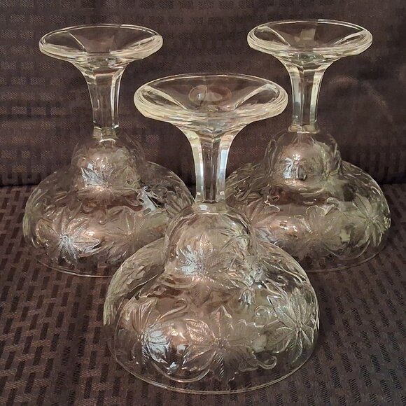 3 ea Princess House Fantasia Margarita Glasses - Picture 7 of 10